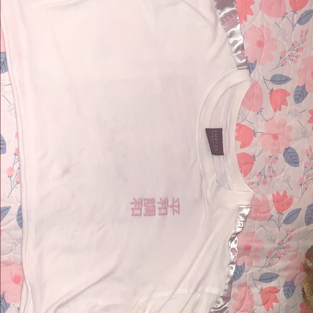 Empyre Kipsy Taping White Crop T-Shirt